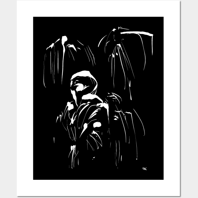 Manga Ninja minimal art Wall Art by Nikokosmos